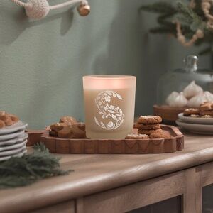 Scentsy Gingerbread Hugs Scented Candle 2 wicks frosted glass jar NIB